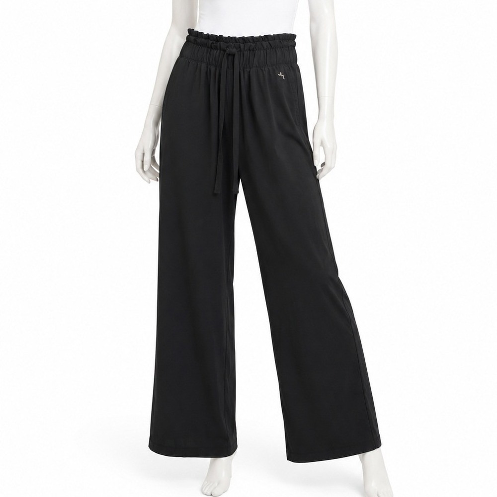 JoyLab‎ Womens Pants Black Paperbag Waist Wide Leg Drawstring S